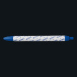 Repeating Name with Stars Cute Sports Style Black Ink Pen<br><div class="desc">This fun pen features a text design of a repeating name with a star. Please note: the star is part of the text field,  so if you delete the star when customising,  it will no longer appear. This design is personalised,  so you can enter any name you like.</div>