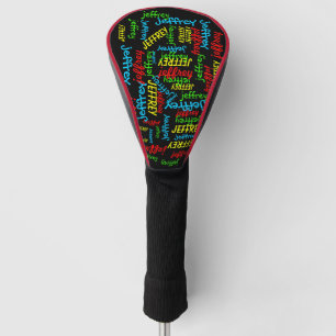 Repeating Names  Golf Head Cover
