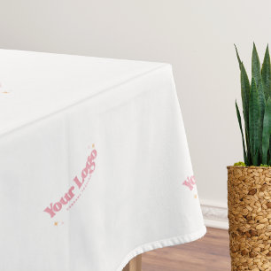 Repeating Pattern Business Logo Branded Display Tablecloth