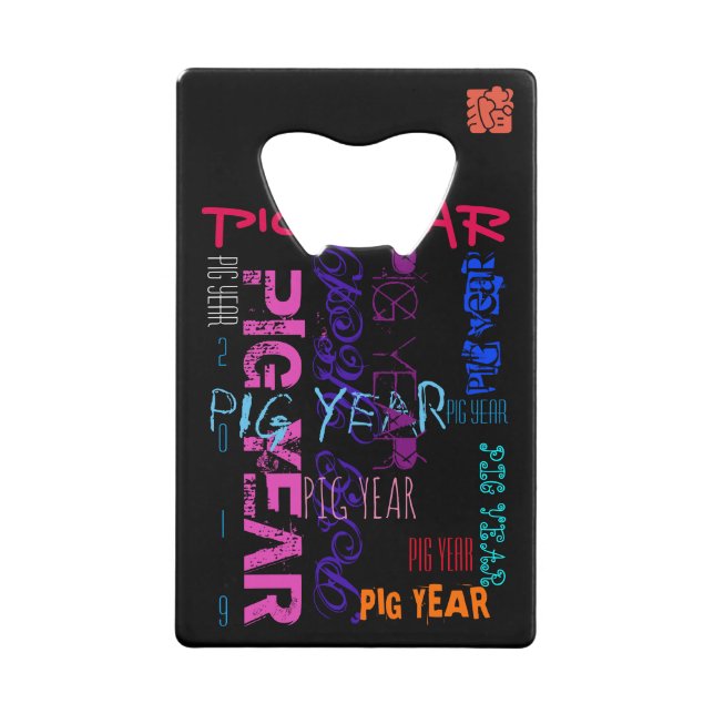 Repeating Pig Year 2019 Bottle Opener (Front)