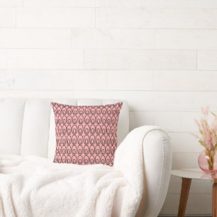 Repeating Salmon Ovals Cushion