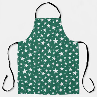 Repeating Star Pattern All-Over Print Apron