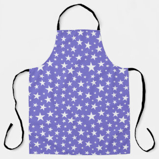 Repeating Star Pattern All-Over Print Apron