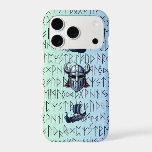 Repeating Viking Ships and Helmet Design over Rune