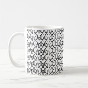 Repeating White Ovals Coffee Mug