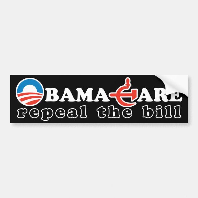 Repeeal The Bill Bumper Sticker (Front)