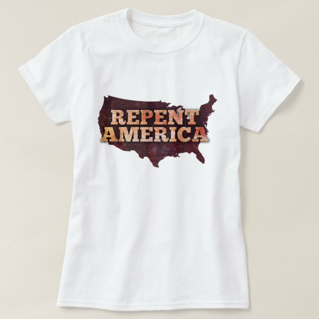 Repent America T-Shirt (Design Front)