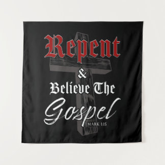 Repent & Believe the Gospel: Christian Faith Graph Tapestry