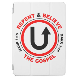 Repent & Believe the Gospel: Jesus Christian Faith iPad Air Cover
