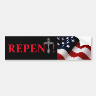 REPENT BUMPER STICKER