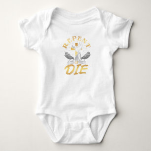 Repent Or Die Biblical Unisex Baby Bodysuit