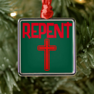 REPENT - SACRIFICE Metal Ornament