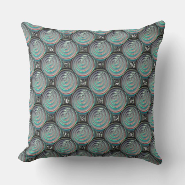 Repetition of deformed and bagged spirals cushion (Front)