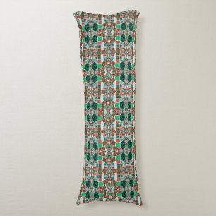 Repetition of images with slight fractal effect body cushion