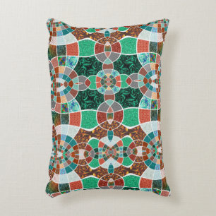 Repetition of images with slight fractal effect decorative cushion