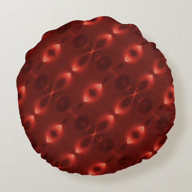 Repetition of soft gradient oval 'infinite symbol' round cushion (Back)