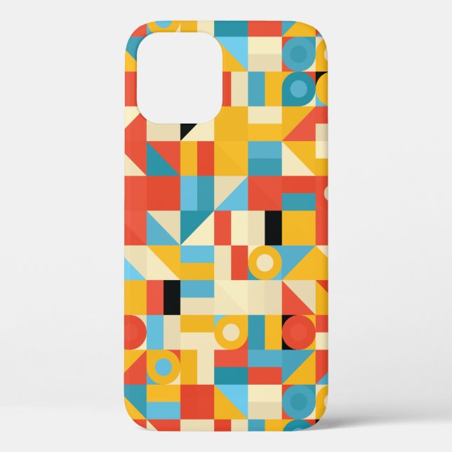 Repetitive Multi Colors Pattern Case-Mate iPhone Case (Back)
