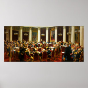 Repin - Ceremonial Sitting Of State Council 1901 Poster