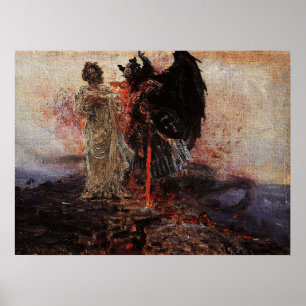 Repin - Follow Me Satan 1895 Poster
