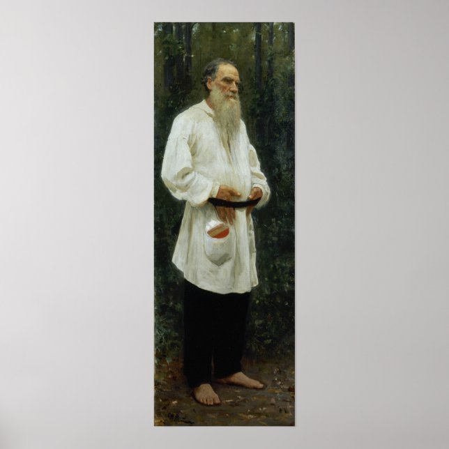 Repin - Leo Tolstoy Barefoot Poster (Front)