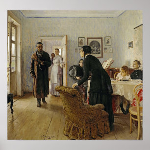 Repin - Unexpected Visitors Poster