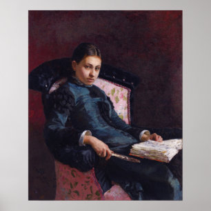 Repin - Vera Repina, Artist's Wife 1878 Poster