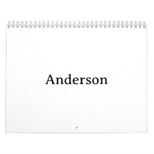 Replace Own Design 8.5" x 11" 2 Page Medium white Calendar