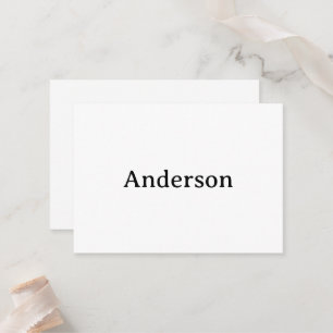 Replace Own Design Squared 3.5" x 2.5" Flat Place Card