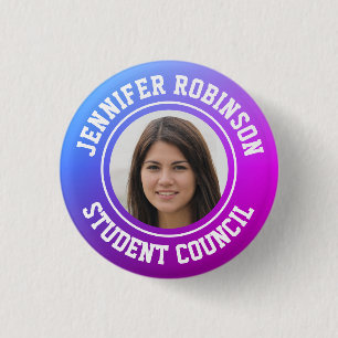 Replace Photo   Student Council 3 Cm Round Badge