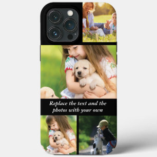 Replace text and photos with your own iPhone 13 pro max case