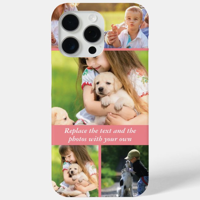 Replace text and photos with your own Case-Mate iPhone case (Back)