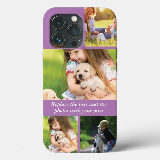 Replace text and photos with your own Case-Mate iPhone case (Back)