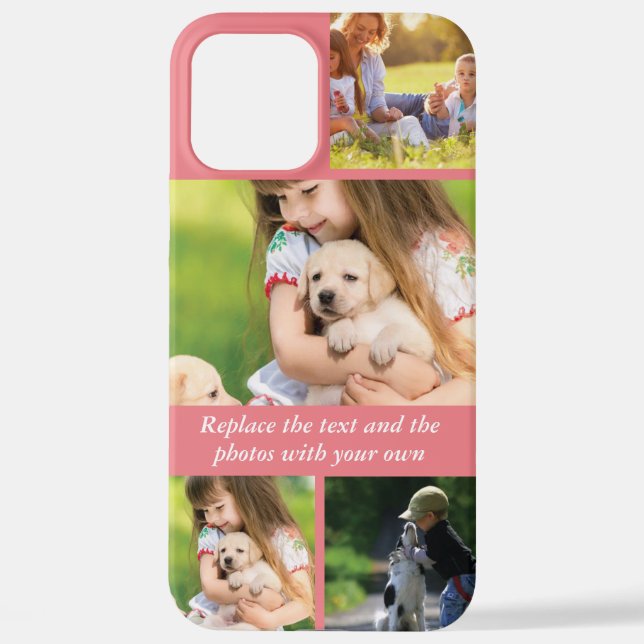 Replace text and photos with your own iPhone case (Back)