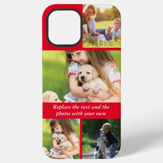 Replace text and photos with your own iPhone case (Back)