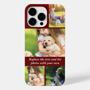 Replace text and photos with your own iPhone 14 pro max case
