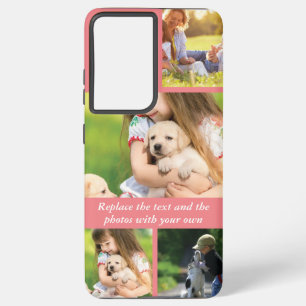 Replace text and photos with your own samsung galaxy case
