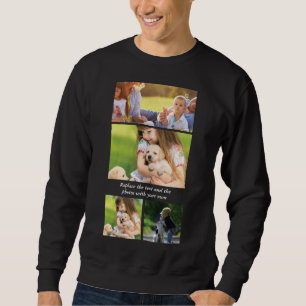 Replace text and photos with your own sweatshirt