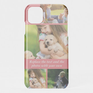 Replace text and photos with your own iPhone 11 case