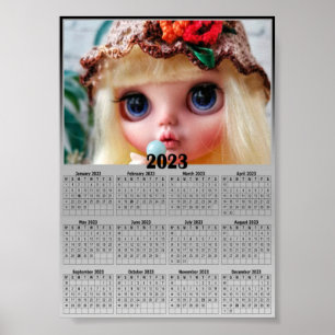 Replace the photo with your calendar poster
