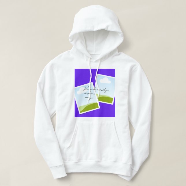 Replace This Text With Your Own Photo or Message Hoodie (Design Front)