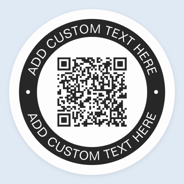 Replace with Your Own Uploaded QR code or Image Classic Round Sticker (Creator Uploaded)