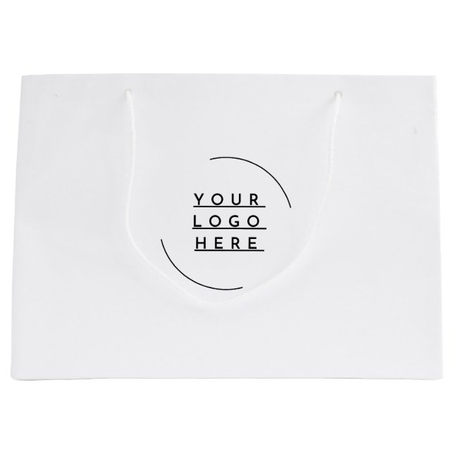 Replace your logo large gift bag (Front)