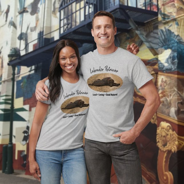 Replaceable Dog Photo with Personalised Text T-Shirt (Creator Uploaded)