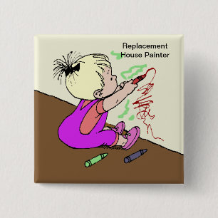 Replacement House Painter 15 Cm Square Badge
