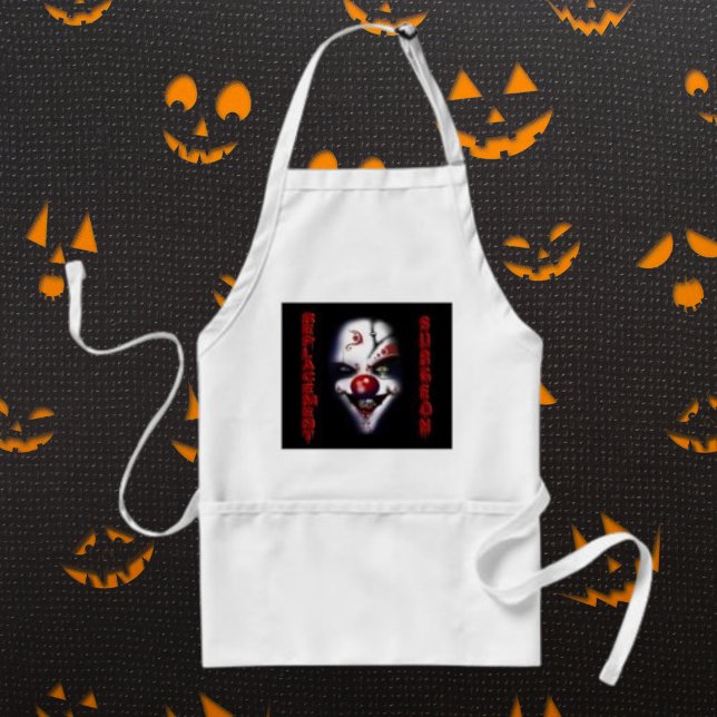 Replacement Surgeon Evil Clown Standard Apron (Replacement Surgeon Evil Clown Adult Apron)