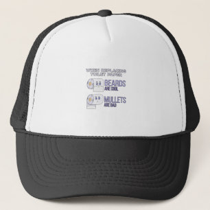 Replacing Toilet Paper Beards and Mullets Humour Trucker Hat