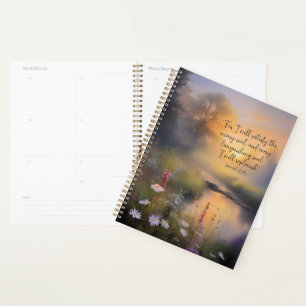 Replenish wildflowers christian art planner