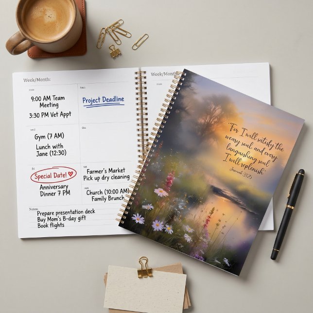 Replenish wildflowers christian art planner (Creator Uploaded)
