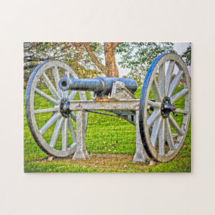 Replica Cannon Nova Scotia Canada. Jigsaw Puzzle