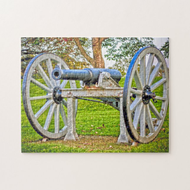 Replica Cannon Nova Scotia Canada. Jigsaw Puzzle (Horizontal)